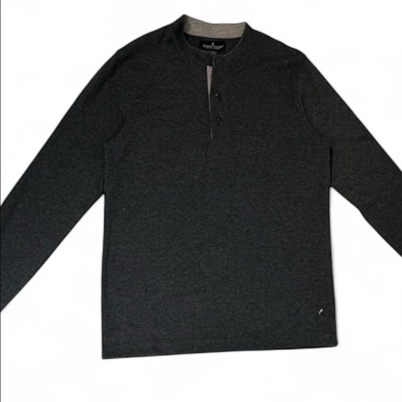 Tailor Vintage Dark Indigo Heather Long Sleeve Sweater size S - Picture 12 of 15